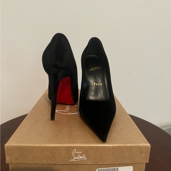 Christian Louboutin Black Heels with Signature Red Soles main image 0